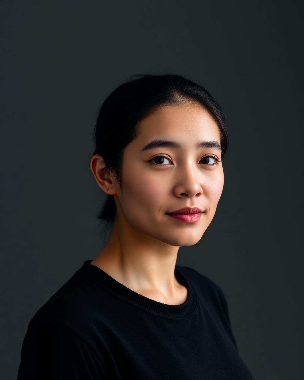 Retouched editorial portrait sample